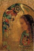 Odilon Redon Lady of the Flowers Sweden oil painting artist
